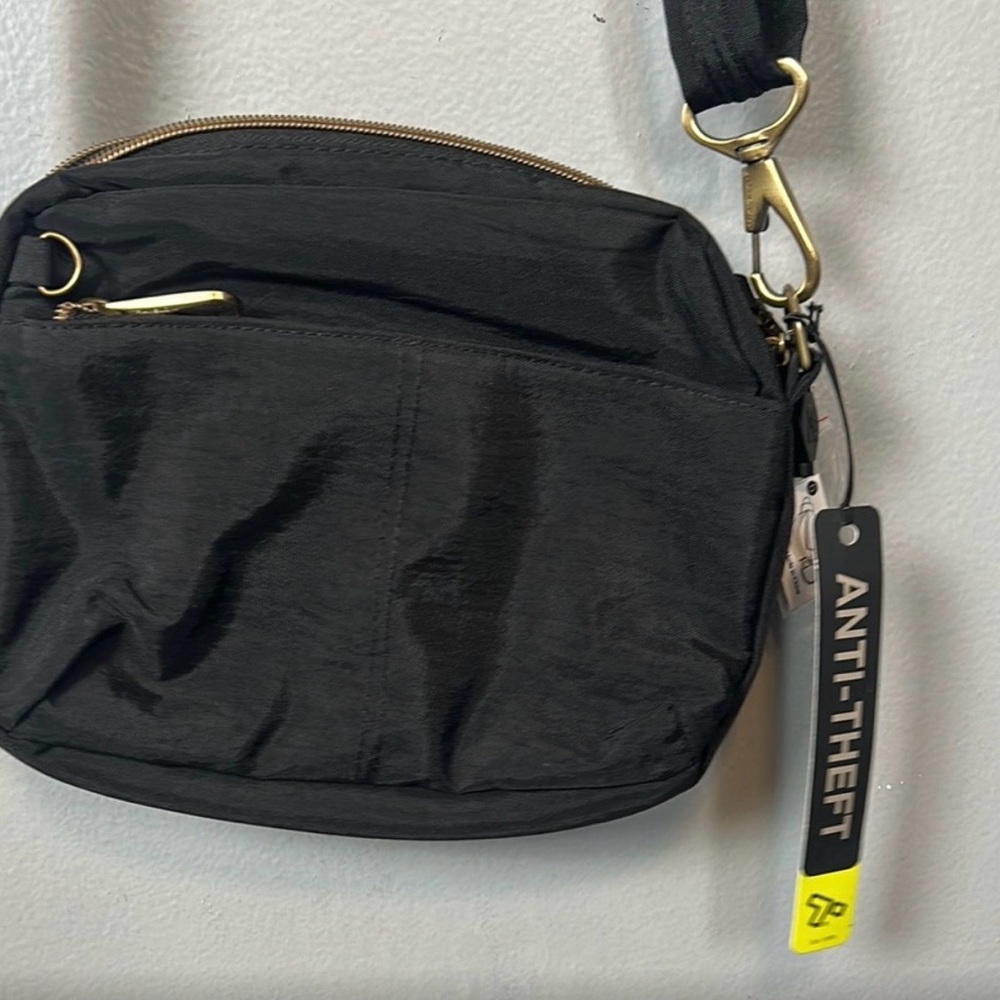 Travelon Black Crossbody Anti-Theft Nylon Bag